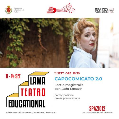 LECTIO MAGISTRALIS 'CAPOCOMICATO 2.0' con LICIA LANERA