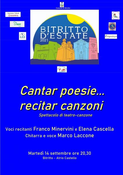 Cantar Poesie, Recitar Canzoni...