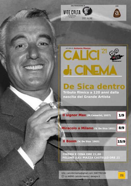 Lù Mière Calicidicinema. De Sica Dentro Omaggio a Vittorio De Sica Gran finale con “il Boom”