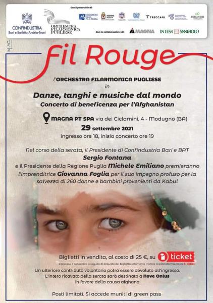 Fil Rouge- Concerto di beneficenza per l'Afghanistan