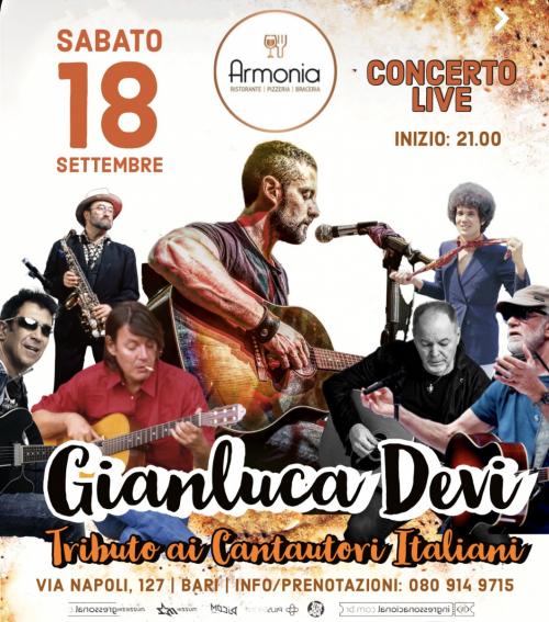Gianluca Devi - Tributo ai Cantautori Italiani @ Bari