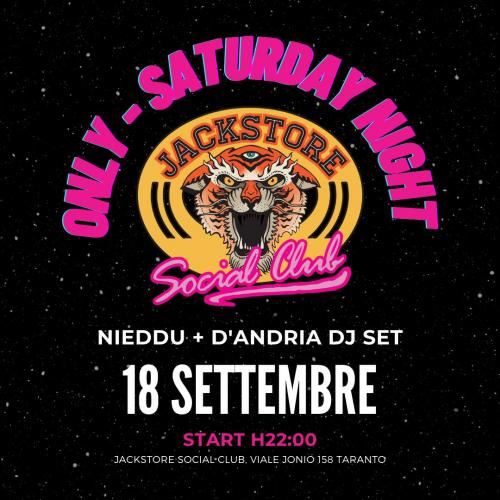 ONLY - Saturday Night | NIEDDU + D'ANDRIA Dj Set