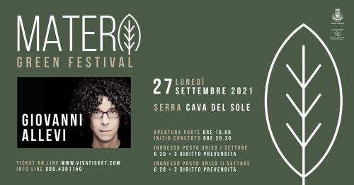 Giovanni Allevi in concerto per il Matera Green Festival
