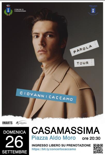 Giovanni Caccamo "Parola Tour" - Live