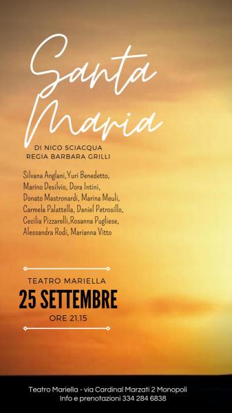 SANTA MARIA spettacolo teatrale