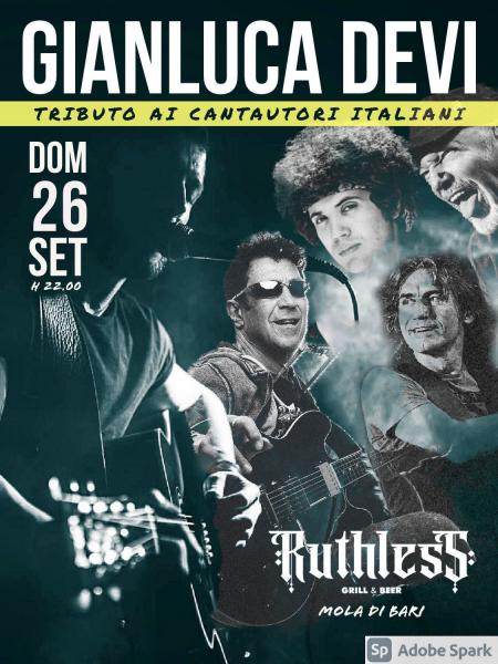 Gianluca Devi - Tributo ai Cantautori Italiani @ Mola di Bari