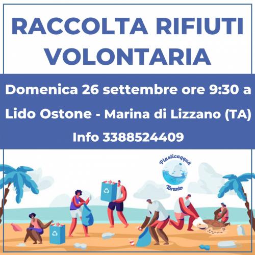 Raccolta Rifiuti Volontaria a Lido Ostone Lizzano