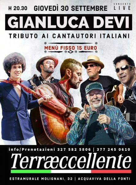 Gianluca Devi - Tributo ai Cantautori Italiani @ Acquaviva delle Fonti