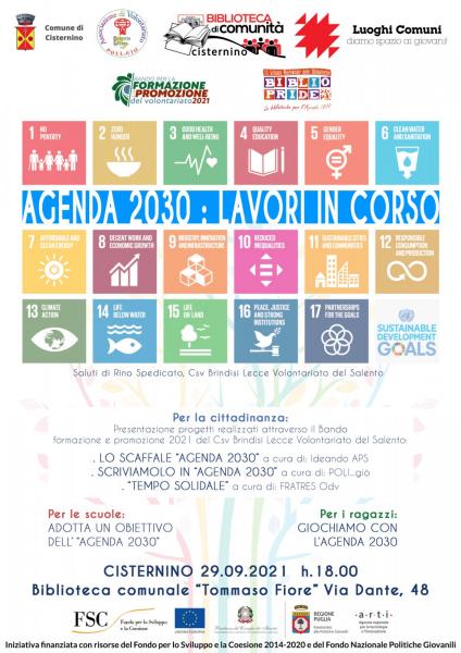 Agenda 2030 lavori in corso