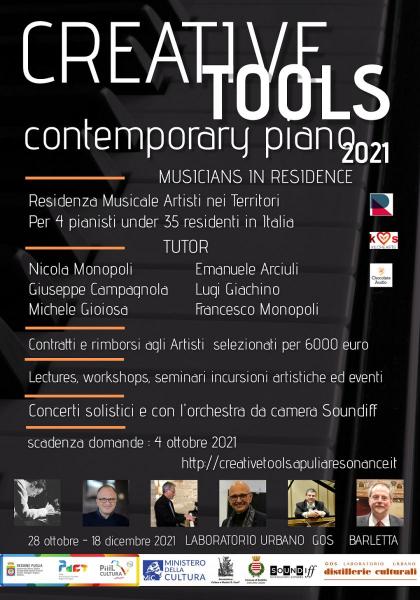 2.a Edizione pubblicato il Bando per le Nuove Residenze ‘Artisti nei Territori’  A cura dell’Associazione Cultura e Musica G. Curci presso il Laboratorio Urbano G.O.S. a Barletta. Domande entro il 4 ottobre