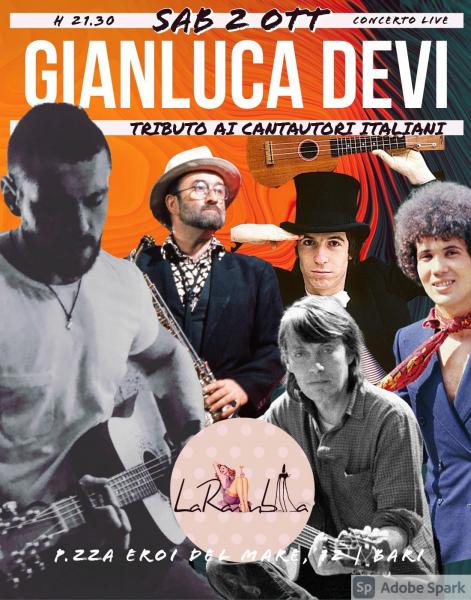 Tributo ai Cantautori Italiani | Gianluca Devi @ Bari La Rambla
