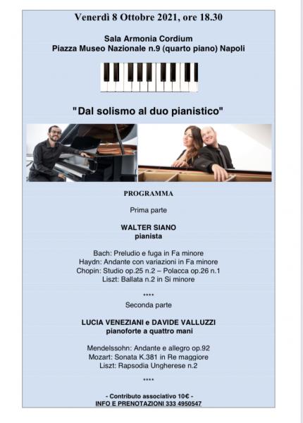 Dal solismo al duo pianistico