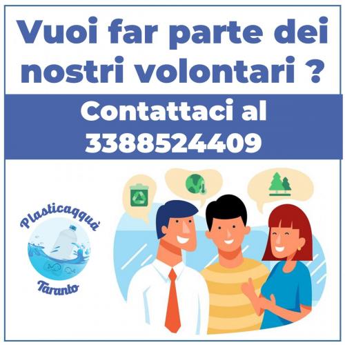 Diventa un volontario di Plasticaqquà Taranto