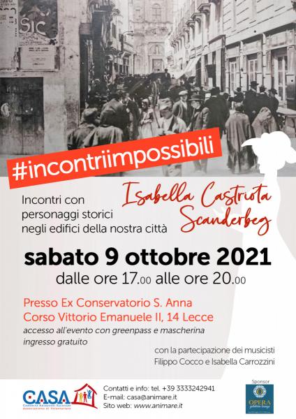 Incontri Impossibili – Isabella Castriota Scanderbeg