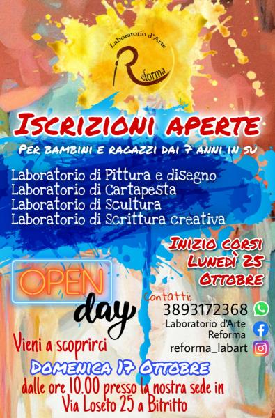 Open Day Laboratorio d'Arte Reforma