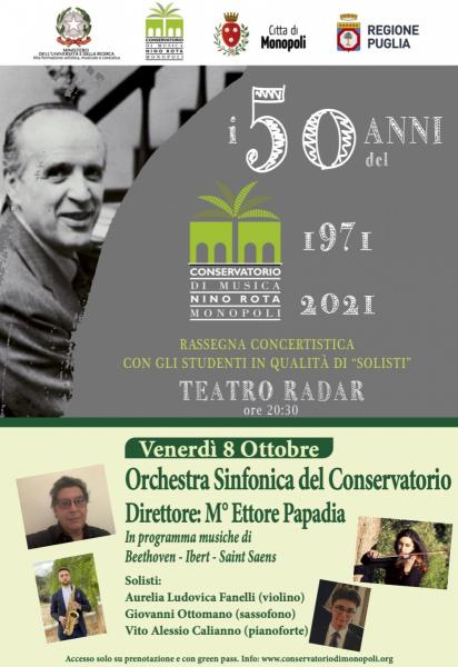 Monopoli: secondo concerto del cinquantenario