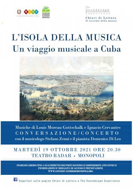 L'ISOLA DELLA MUSICA. UN VIAGGIO MUSICALE A CUBA con Stefano Zenni e Domenico Di Leo