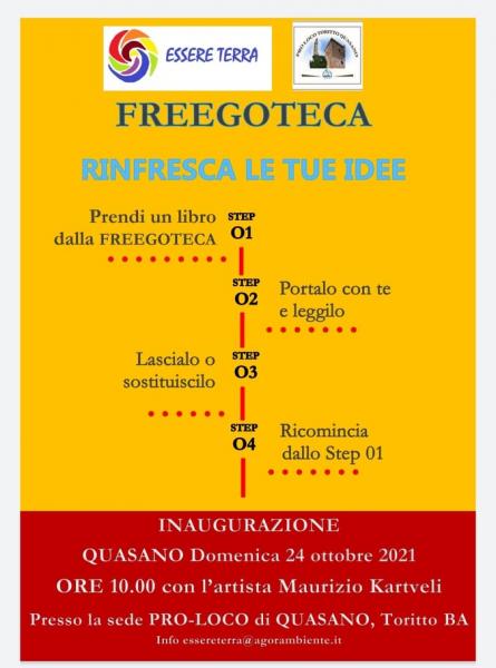 Inaugurazione della prima FREEGOTECA