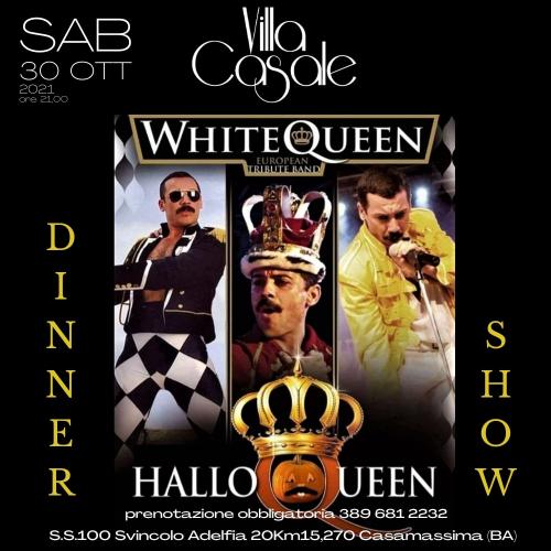 Eccezionale spettacolo con i WHITE QUEEN tribute band Dinner Show a Villa CASALE