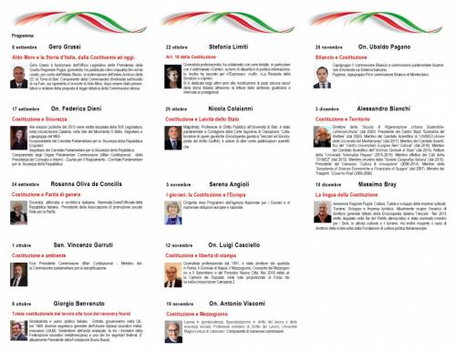 Seminari sulla Costituzione  Gratuiti per ragazze e ragazzi