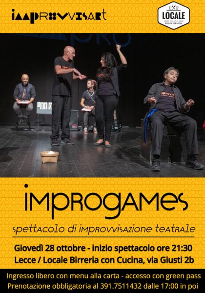 Improgames - spettacolo di Improvvisazione Teatrale
