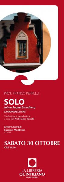 Franco Perrelli “Solo” di August Strindberg