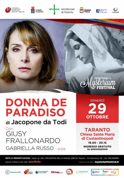 DONNA DE PARADISO - "Aspettando il Mysterium Festival"