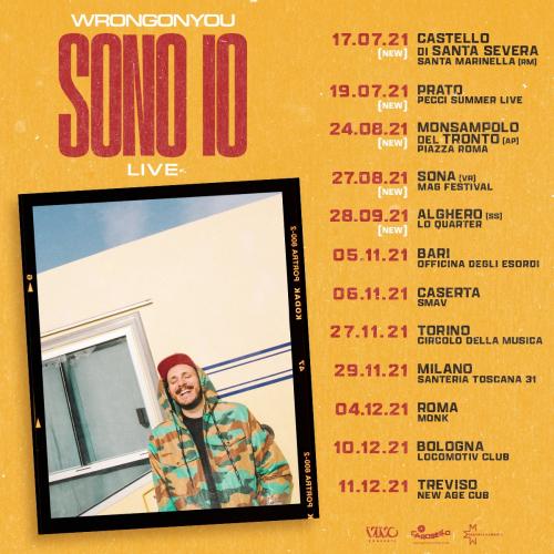"Sono Io Live "  il Tour del Cantautore