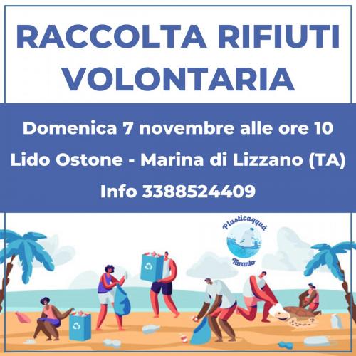 Raccolta rifiuti volontaria - Lido Ostone a Marina di Lizzano