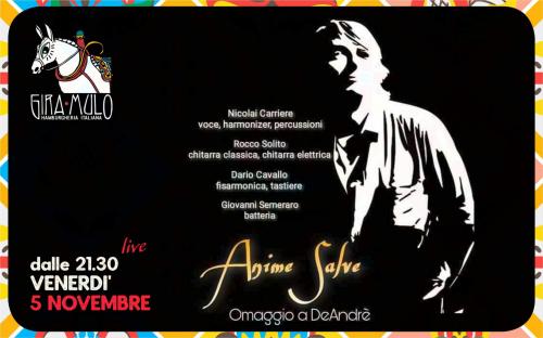 Anime Salve · Omaggio a De André #LIVE@Gira Mulo Hamburgheria Italiana-Ceglie M.ca (Br)