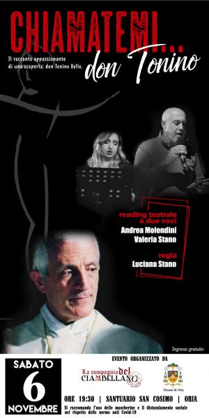 Reading Teatrale "Chiamatemi Don Tonino"