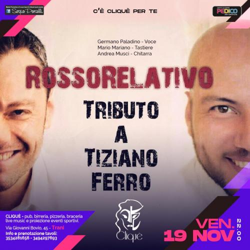 Rosso Relativo - Tributo a TzN Ferro - Essential trio live a Trani Cliquè