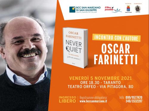 BCC San Marzano ospita l'incontro con l'autore Oscar Farinetti