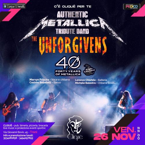 The Unforgivens Metallica Tribute Band live a Trani Cliquè