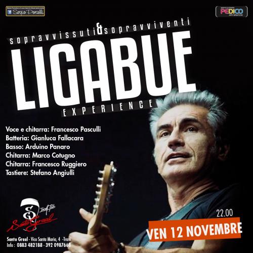 LIGABUE EXPERIENCE – SOPRAVVISSUTI E SOPRAVVIVENTI LIVE SANTO GRAAL TRANI