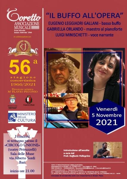 Evento 56^ Stagione Concertistica della storica associazione, Ente Morale "IL CORETTO"