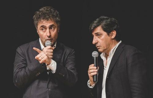 Emilio Solfrizzi e Antonio Stornaiolo in  “Tutto il mondo è un palcoscenico”