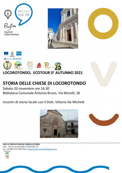 I Pellegrinaggi in Puglia e a Locorotondo nel '700 e Storia delle Chiese di Locorotondo