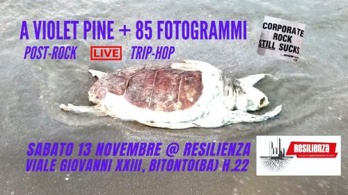 A Violet Pine(Post Rock) + 85 Fotogrammi(Trip-Hop) live@Resilienza