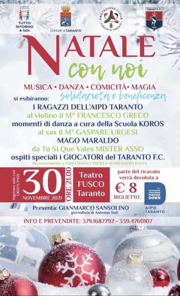 "NATALE CON NOI" Serata di beneficenza a favore dell'Aipd