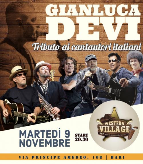 Concerto live Tributo ai Cantautori Italiani | Gianluca Devi @ Western Village (Bari)