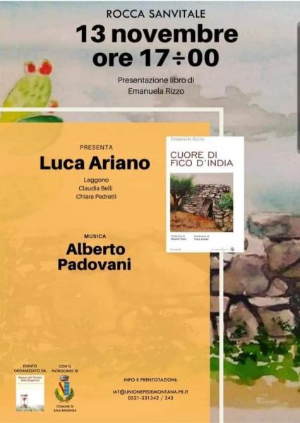 Cuore di Fico D’India il libro di Emanuela Rizzo a Sala Baganza