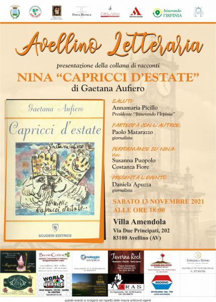 Avellino Letteraria - Nina “Capricci d’estate”, con l’autrice Gaetana Aufiero