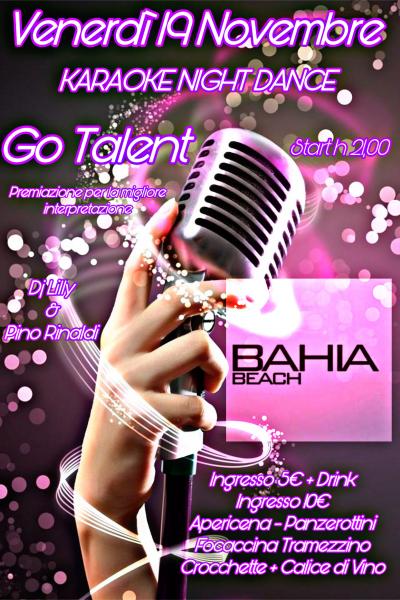 KARAOKE NIGHT DANCE GO TALENT