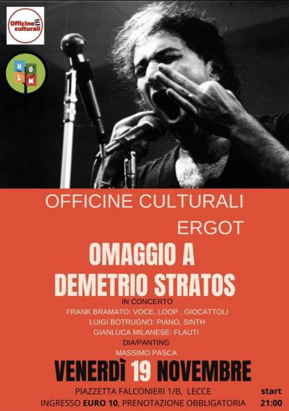 Omaggio a Demetrio Stratos