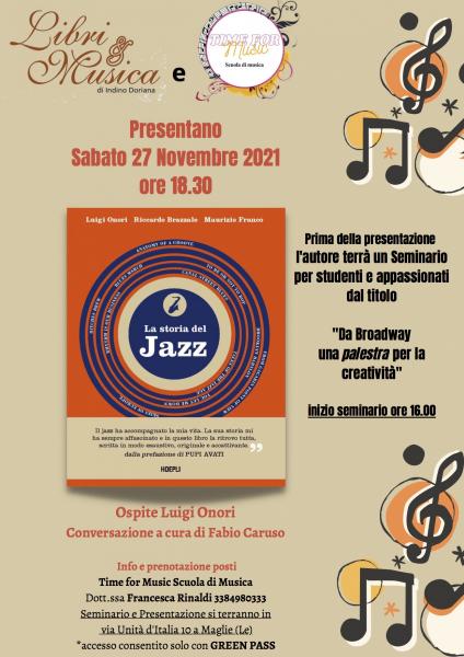 "La Storia del Jazz" (Hoepli 2020) - Ospite Luigi Onori, Conversazione a cura di Fabio Caruso
