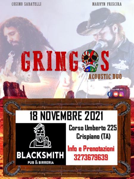 GRINGOS live BLACKSMITH PUB - Crispiano (TA)