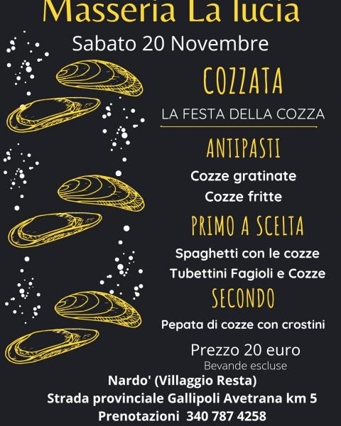LA FESTA DELLA COZZA ALLA MASSERIA LA LUCIA