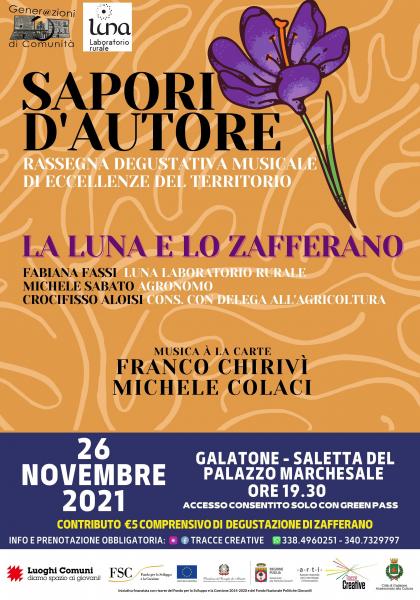 LA LUNA E LO ZAFFERANO Sapori d'Autore - rassegna degustativa musicale