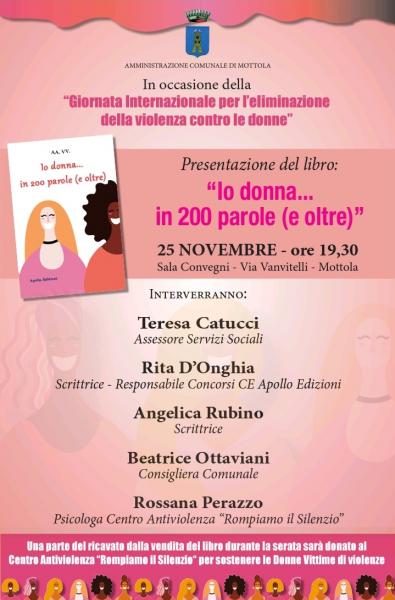 Giornata Internazionale per l'eliminazione della violenza contro le donne